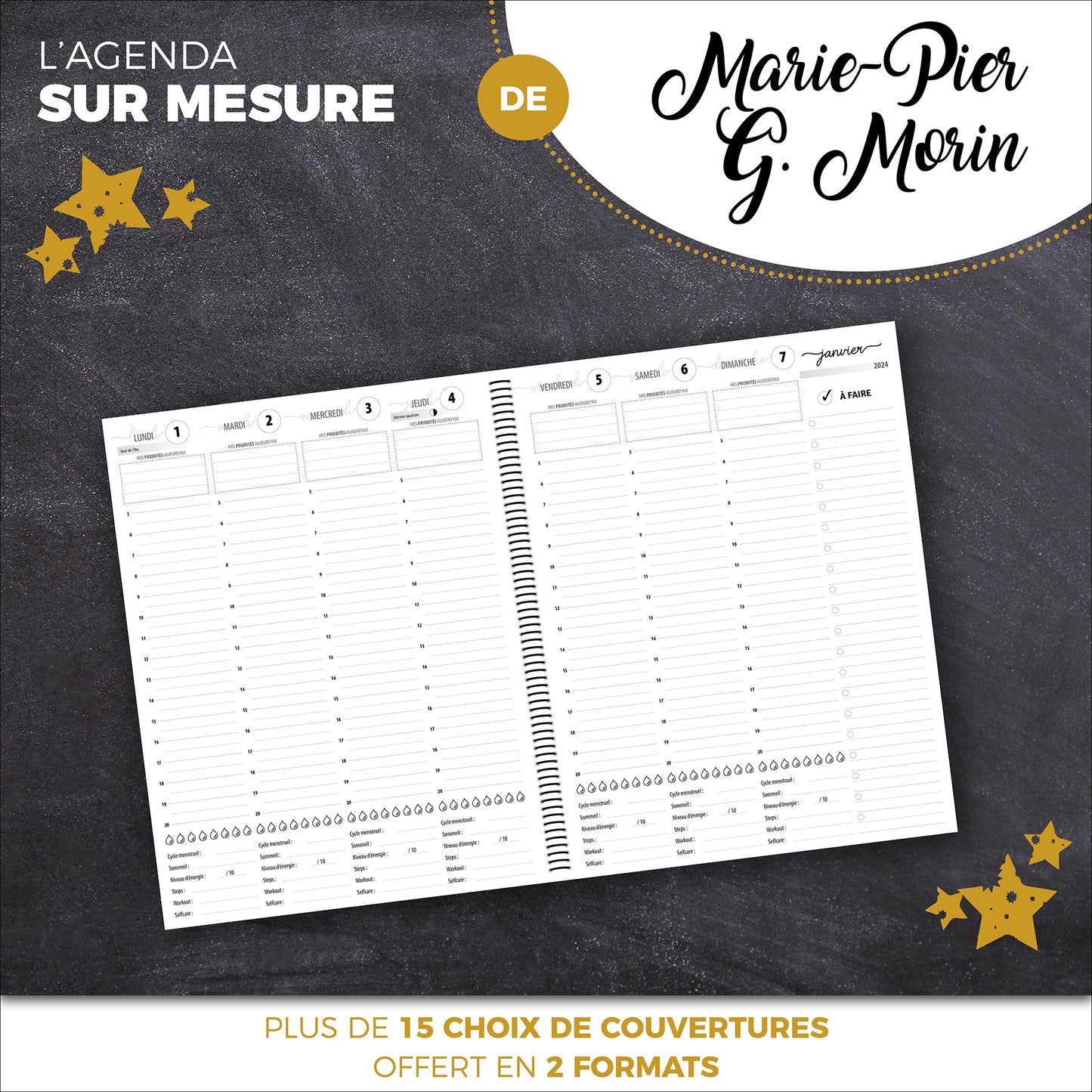 Agenda SUR MESURE | Marie-Pier G. Morin