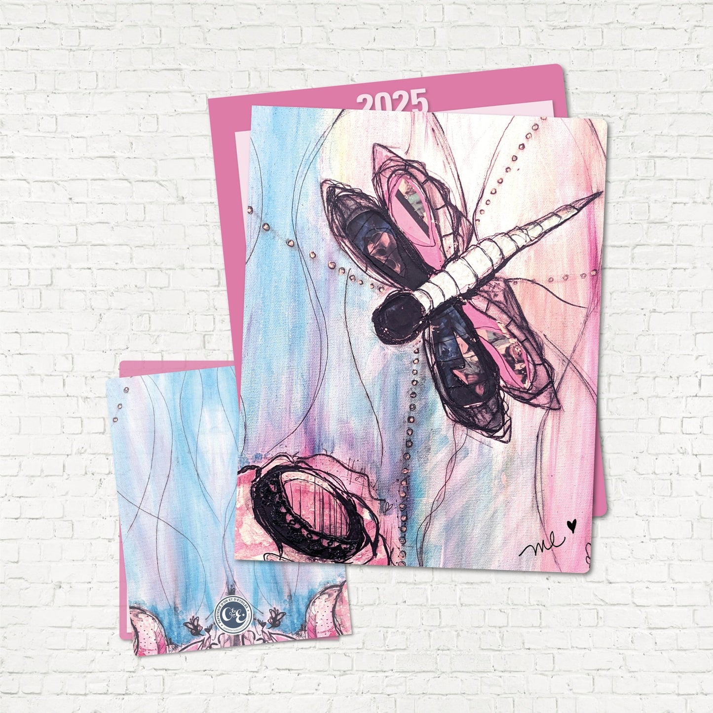 COUVERTURE | Marie - Luce Doré (Libellule) - Papeterie d'Or et d'Étoiles