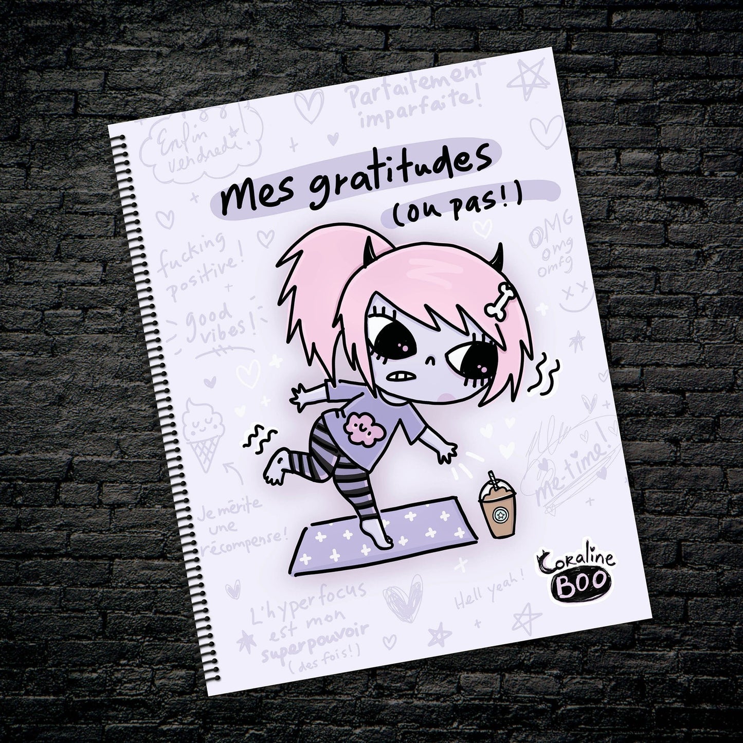AGENDA | Coraline Boo (Gratitudes) - Papeterie d'Or et d'Étoiles