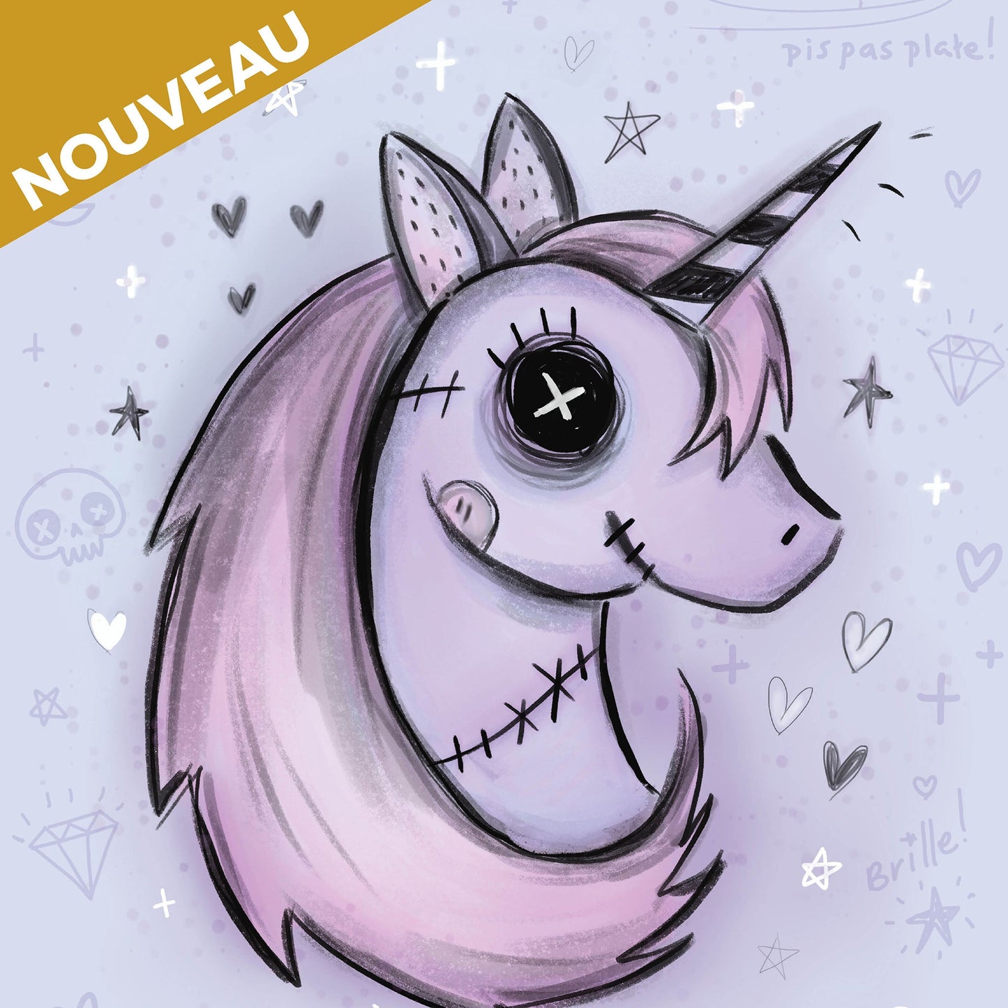 AGENDA | Coraline Boo (Licorne) - Papeterie d'Or et d'Étoiles
