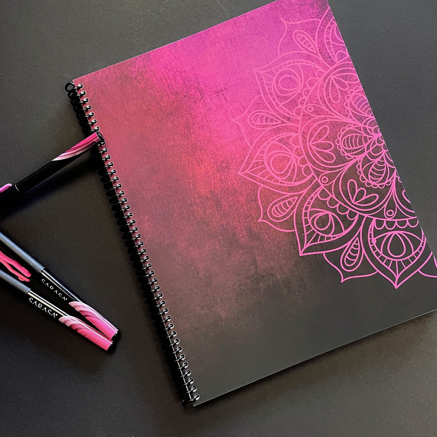 AGENDA | Mandala Rose - Papeterie d'Or et d'Étoiles