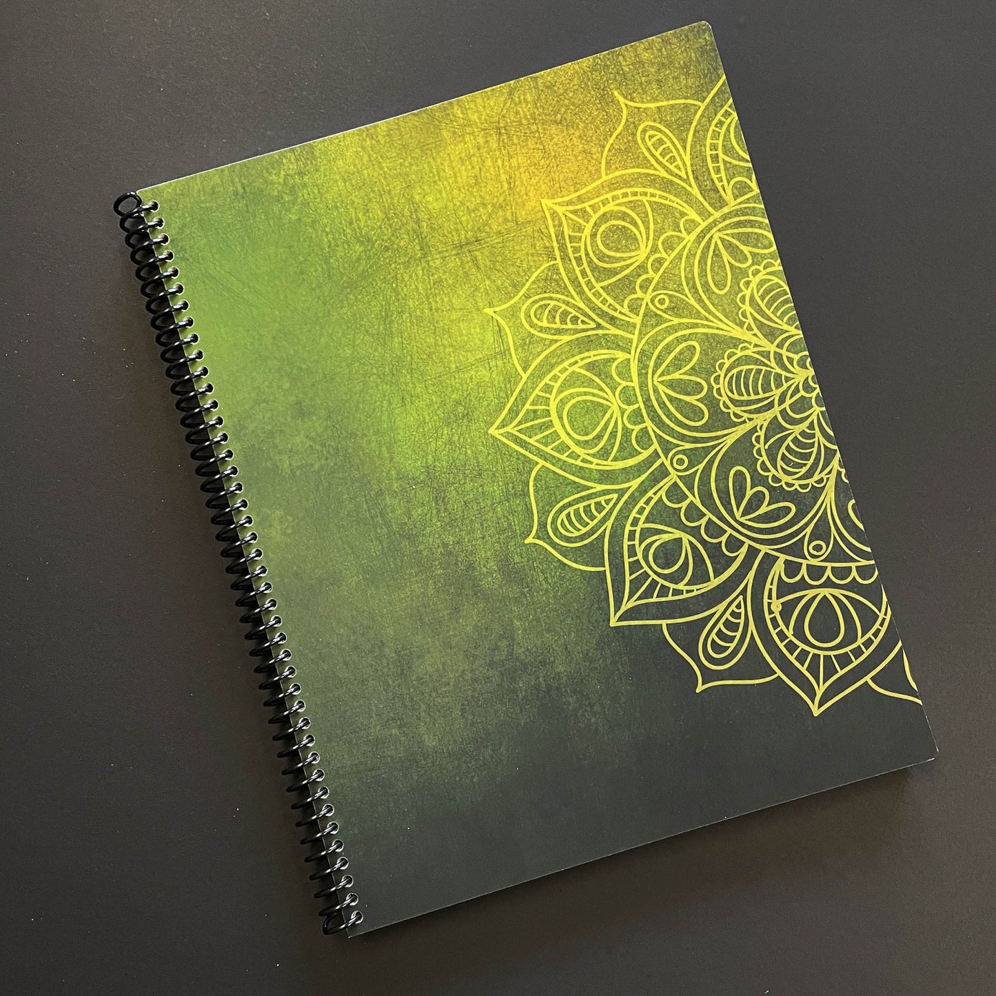 AGENDA | Mandala Vert - Papeterie d'Or et d'Étoiles
