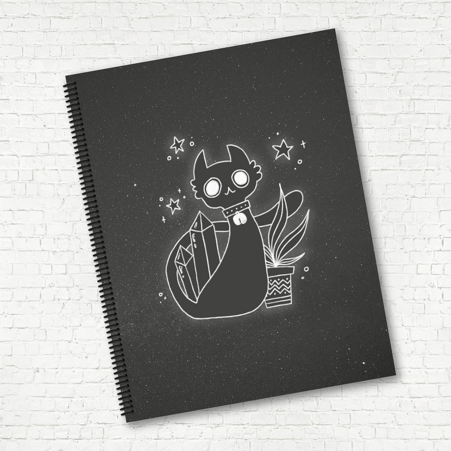 CAHIER DE NOTES | Chat noir - Papeterie d'Or et d'Étoiles