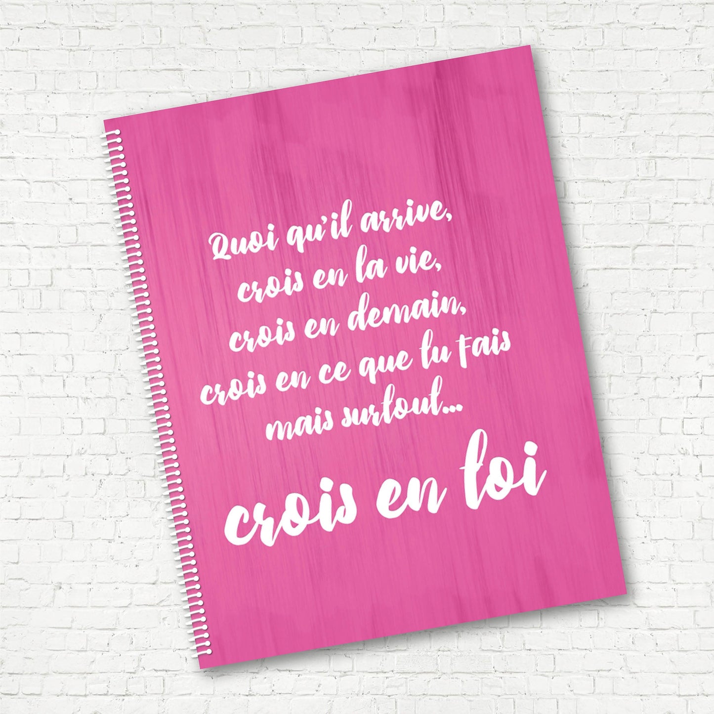 CAHIER DE NOTES | Crois en toi - Papeterie d'Or et d'Étoiles