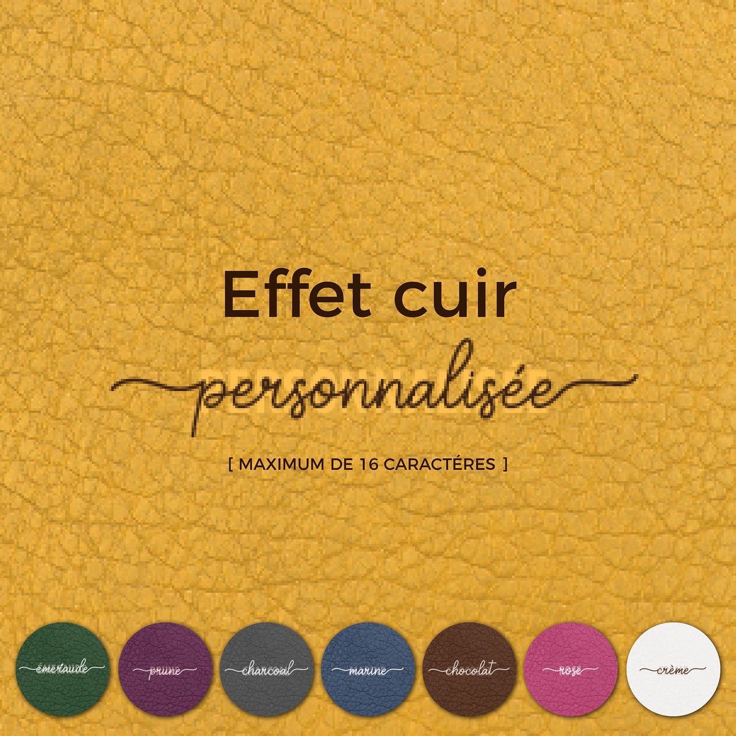 CAHIER DE NOTES | Effet cuir - Papeterie d'Or et d'Étoiles