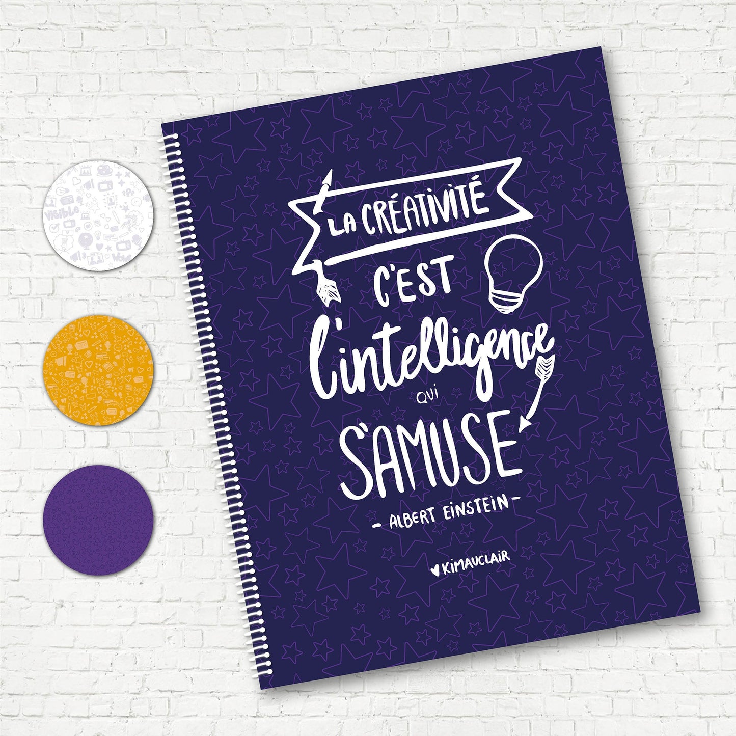 CAHIER DE NOTES | Kim Auclair (La créativité) - Papeterie d'Or et d'Étoiles