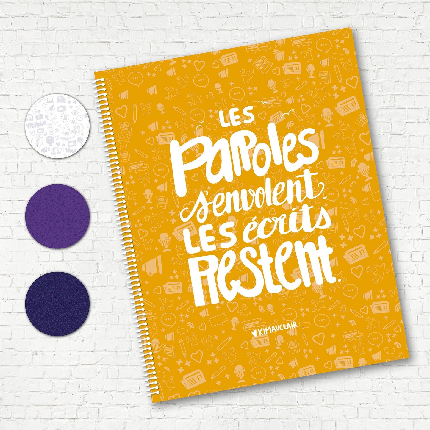 CAHIER DE NOTES | Kim Auclair (Les paroles) - Papeterie d'Or et d'Étoiles