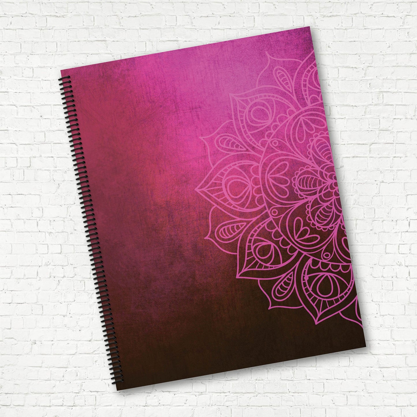 CAHIER DE NOTES | Mandala Rose - Papeterie d'Or et d'Étoiles