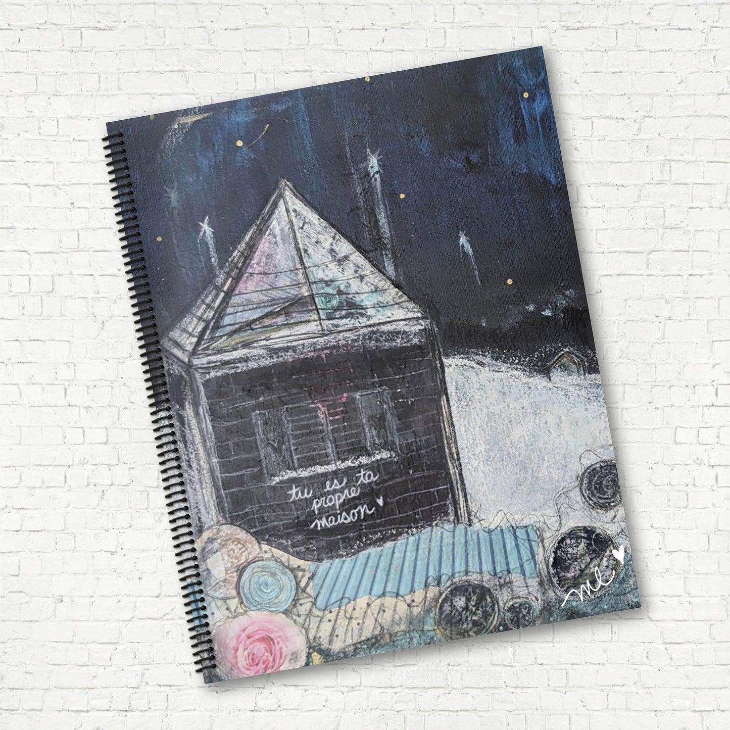 CAHIER DE NOTES | Marie-Luce Doré (Tu es ta propre maison) - Papeterie d'Or et d'Étoiles