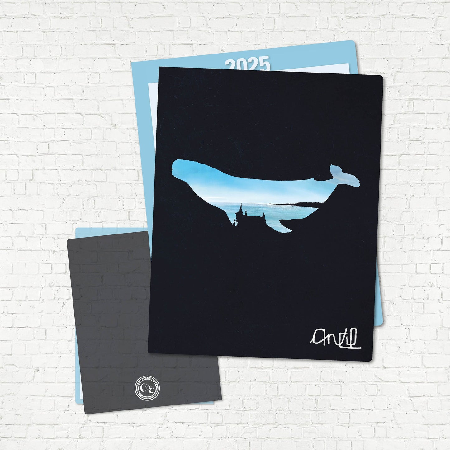 COUVERTURE | Anctil Artiste (Baleine et perle) - Papeterie d'Or et d'Étoiles