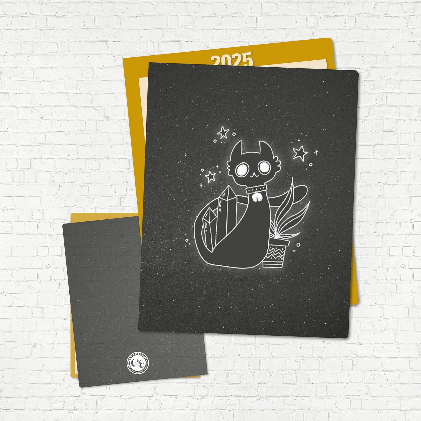 COUVERTURE | Chat noir - Papeterie d'Or et d'Étoiles