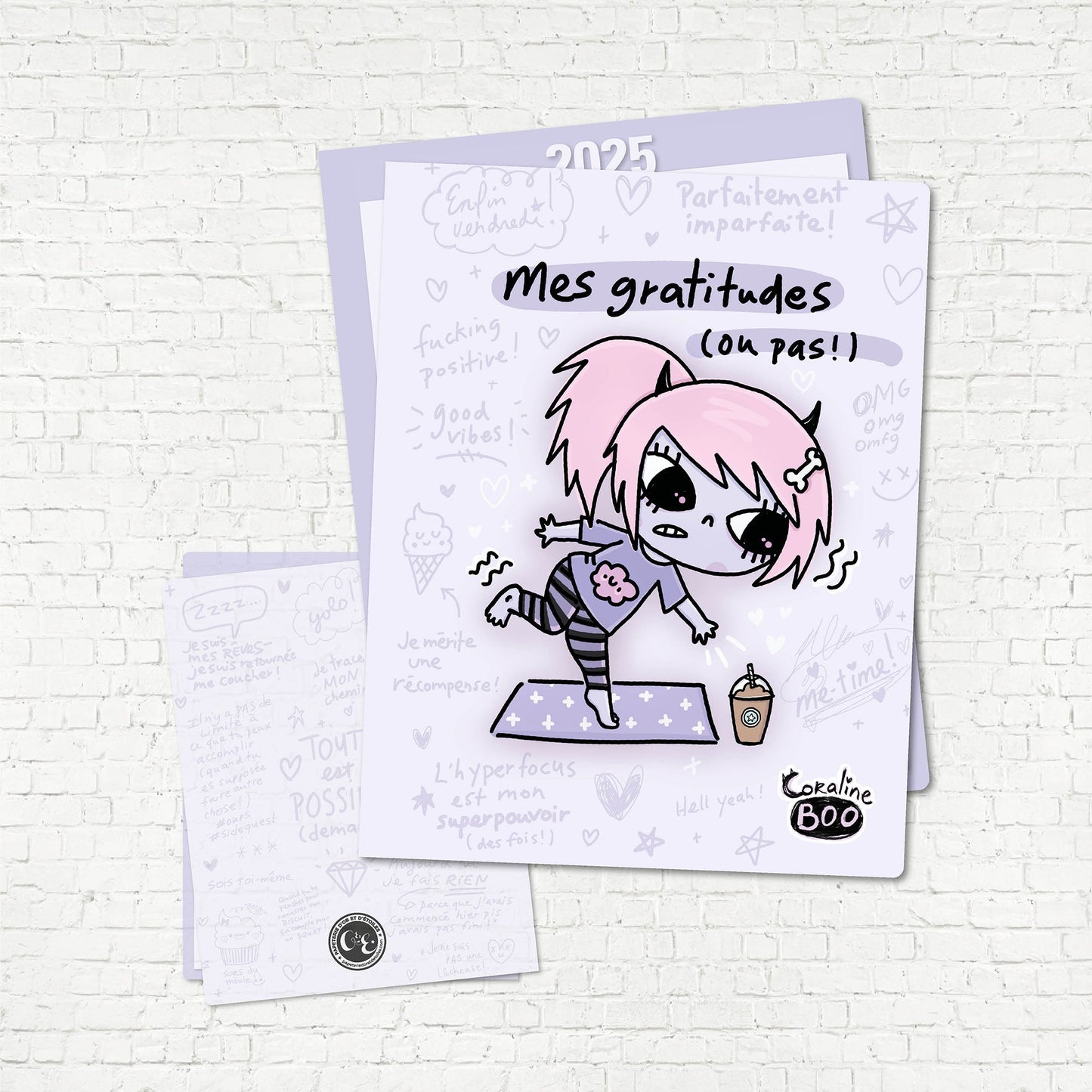 COUVERTURE | Coraline Boo (Gratitudes) - Papeterie d'Or et d'Étoiles