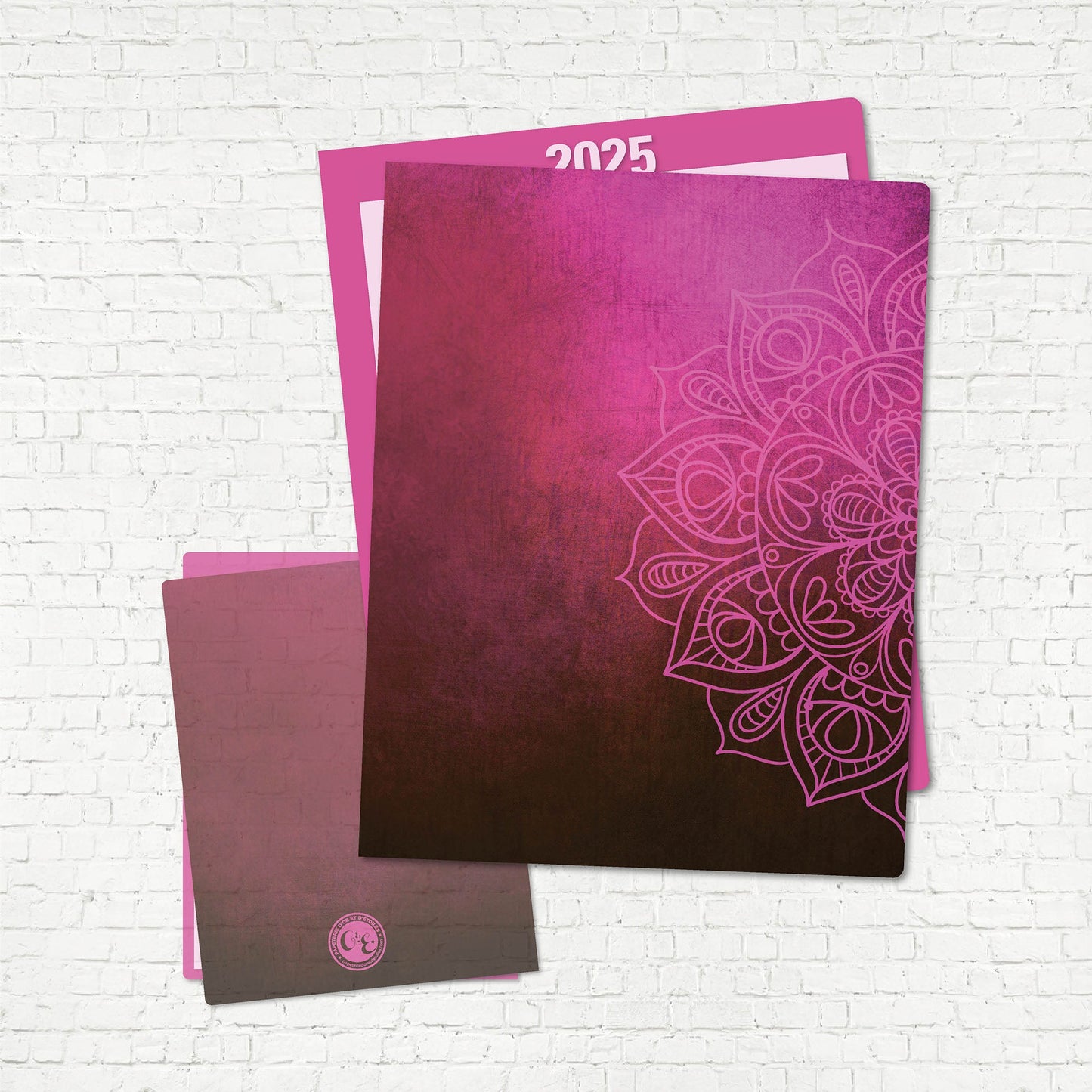 COUVERTURE | Mandala Rose - Papeterie d'Or et d'Étoiles
