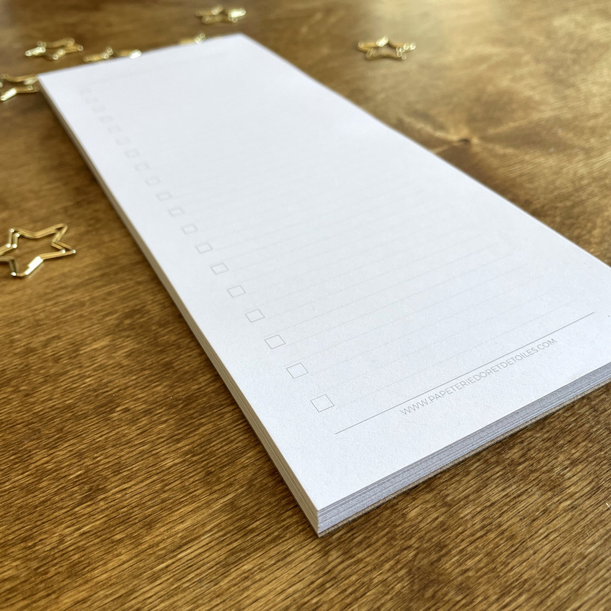 Pad de notes TO-DO - Papeterie d'Or et d'Étoiles