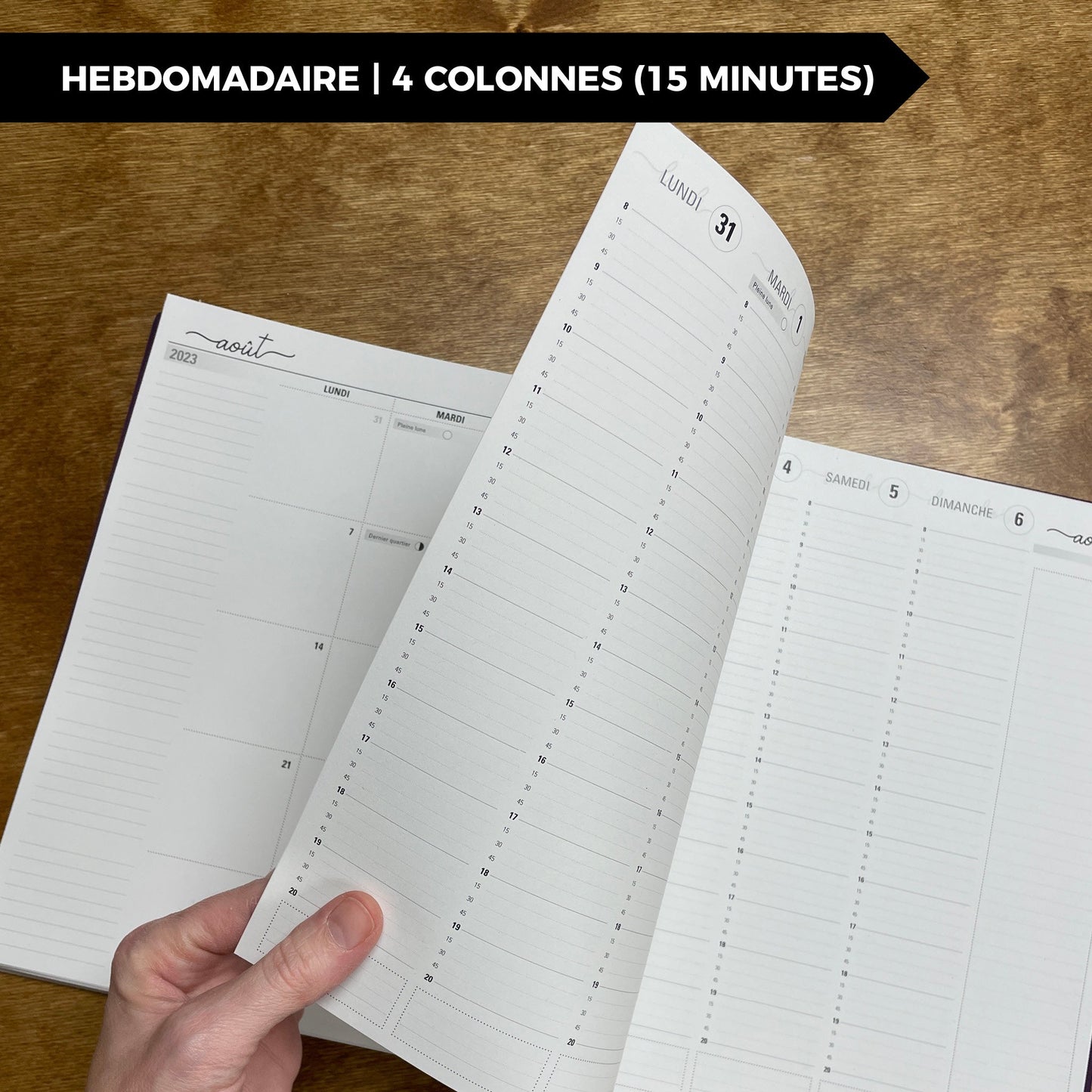RÉCUP | HEBDO 4 COLONNES (15 minutes) - Papeterie d'Or et d'Étoiles