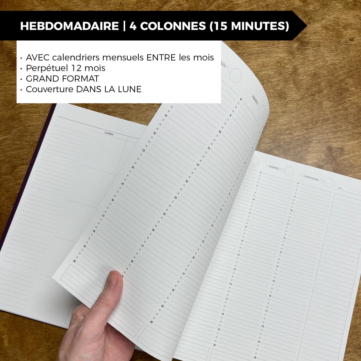 RÉCUP | HEBDO 4 COLONNES (15 minutes) - Papeterie d'Or et d'Étoiles