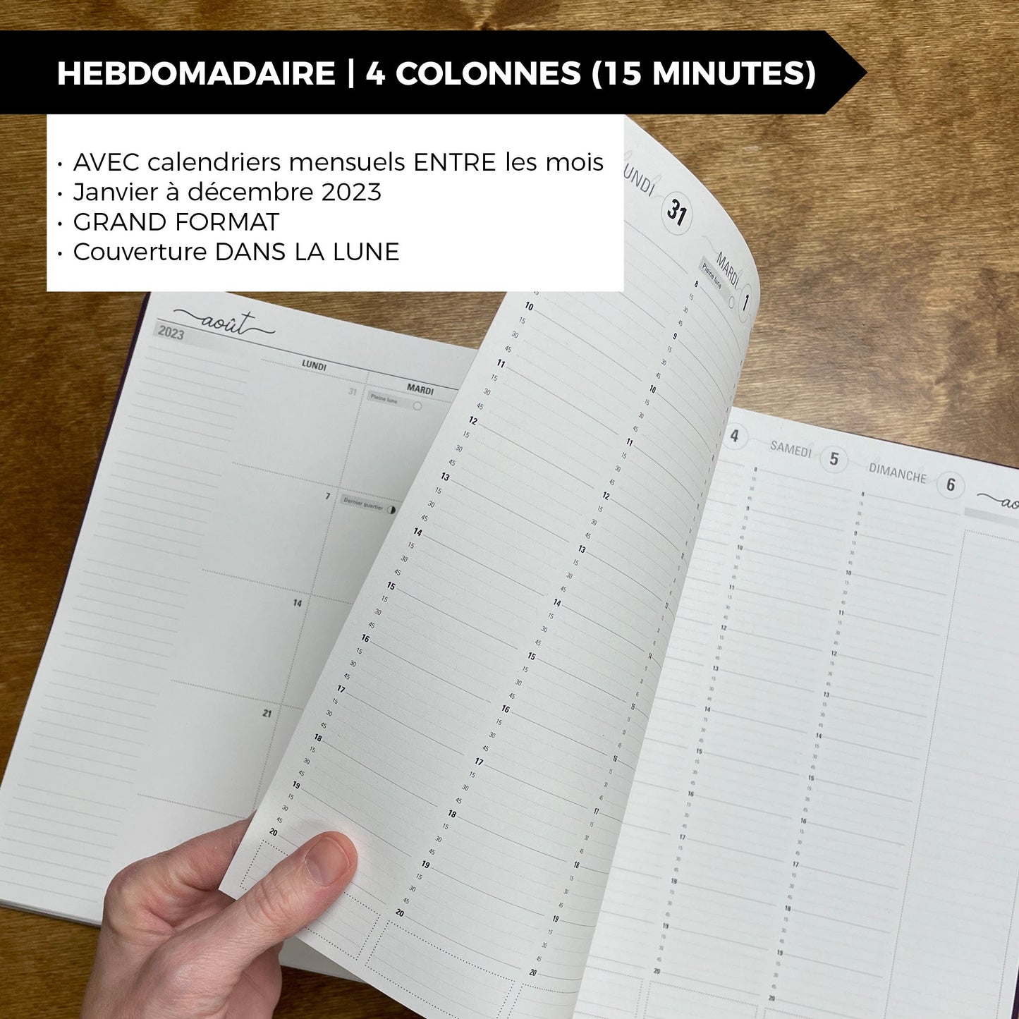 RÉCUP | HEBDO 4 COLONNES (15 minutes) - Papeterie d'Or et d'Étoiles