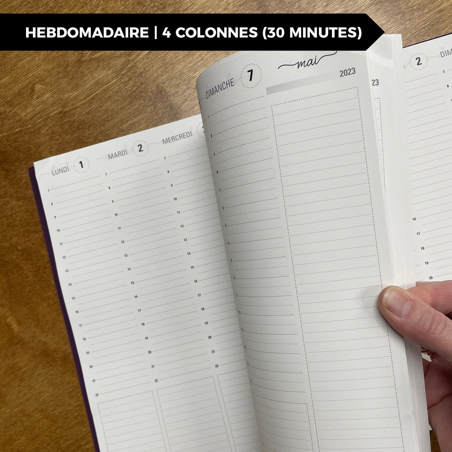 RÉCUP | HEBDO 4 COLONNES (30 minutes) - Papeterie d'Or et d'Étoiles