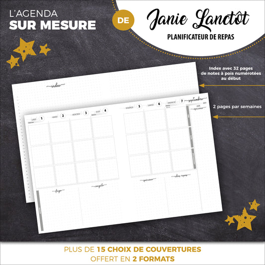 Agenda SUR MESURE | Janie Lanctôt (Planificateur repas)