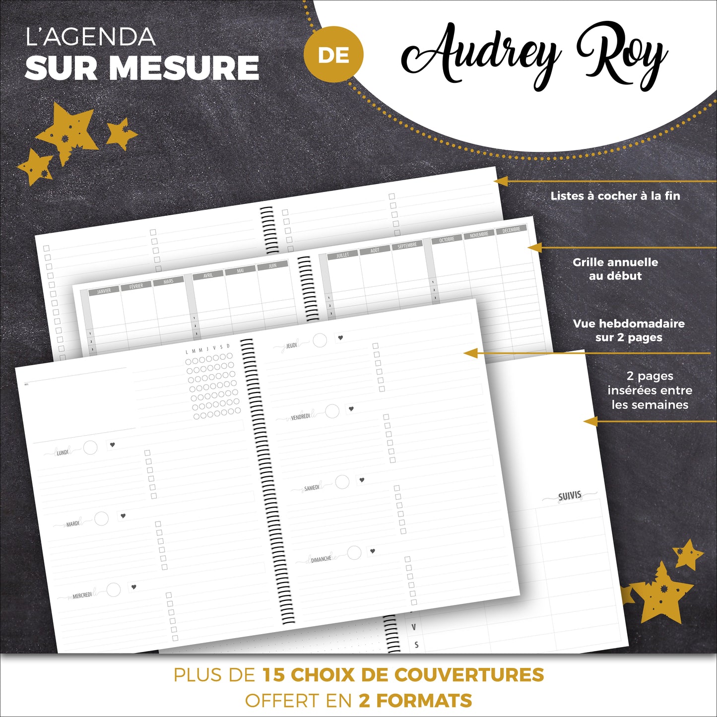 Agenda SUR MESURE | Audrey Roy