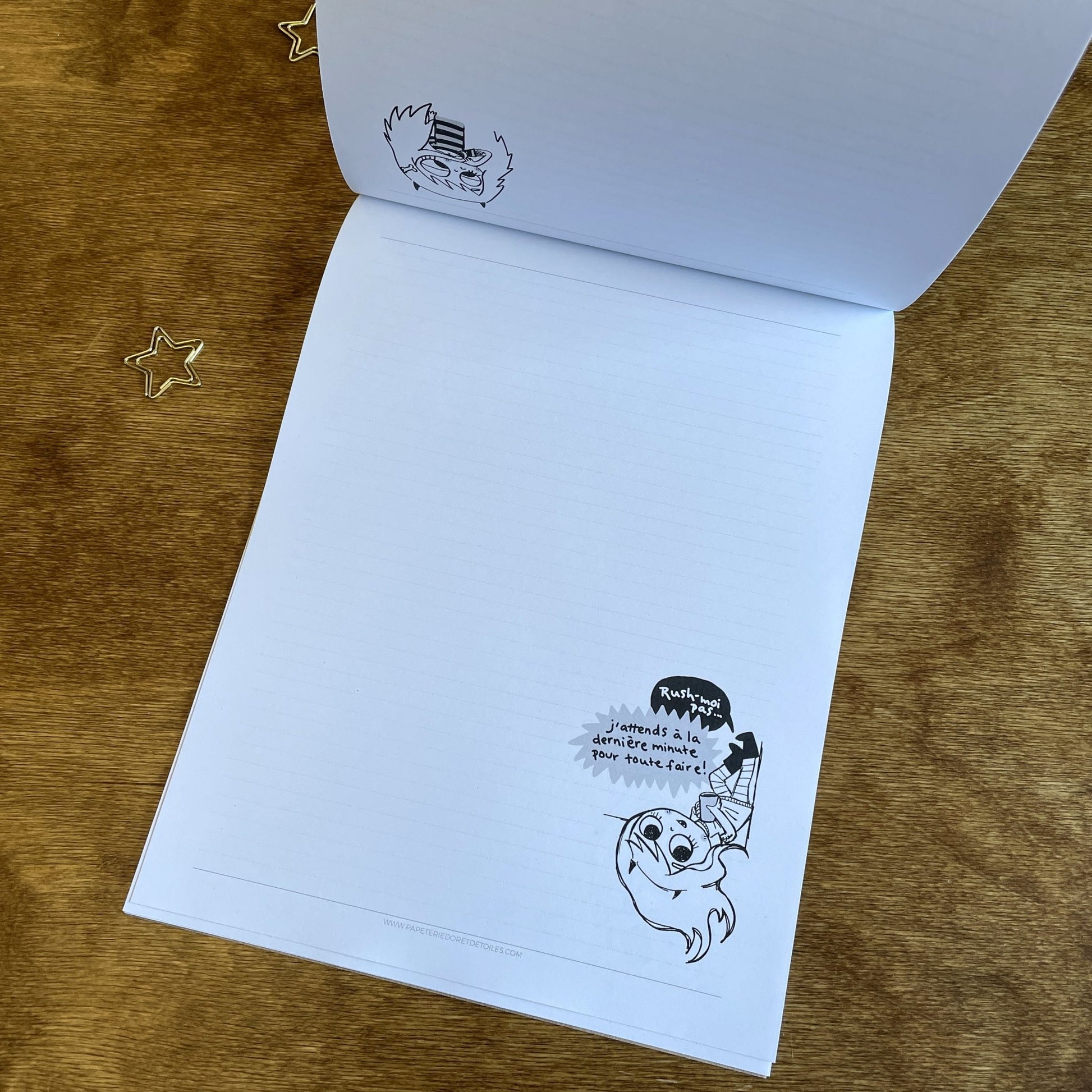 Pad de notes - Coraline Boo - Papeterie d'Or et d'Étoiles